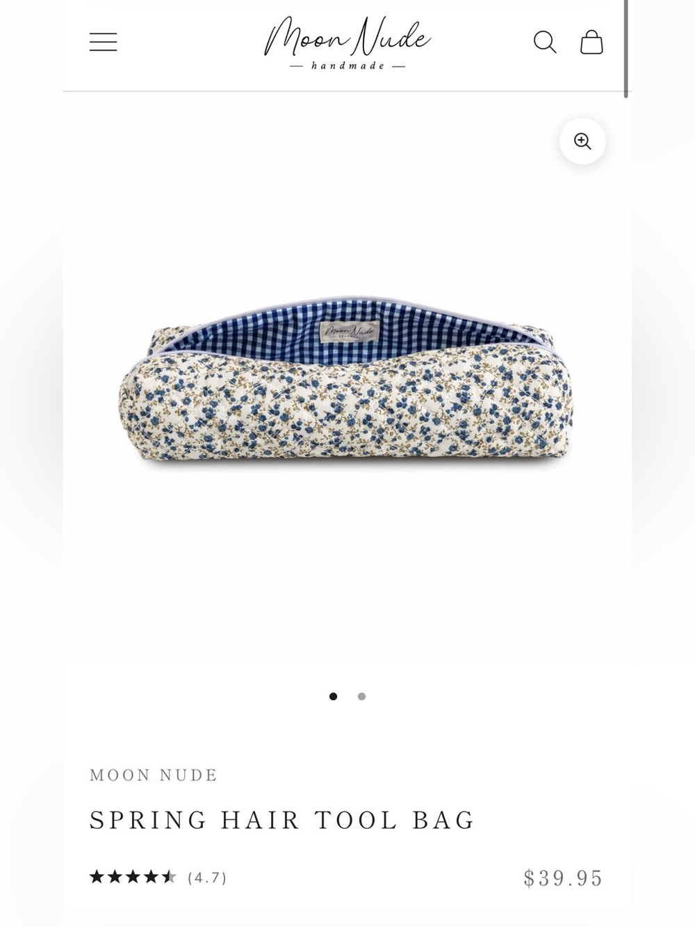 Moon Nude Spring Hair Tool Bag